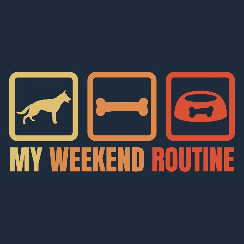 Schäferhund Wochenendroutine