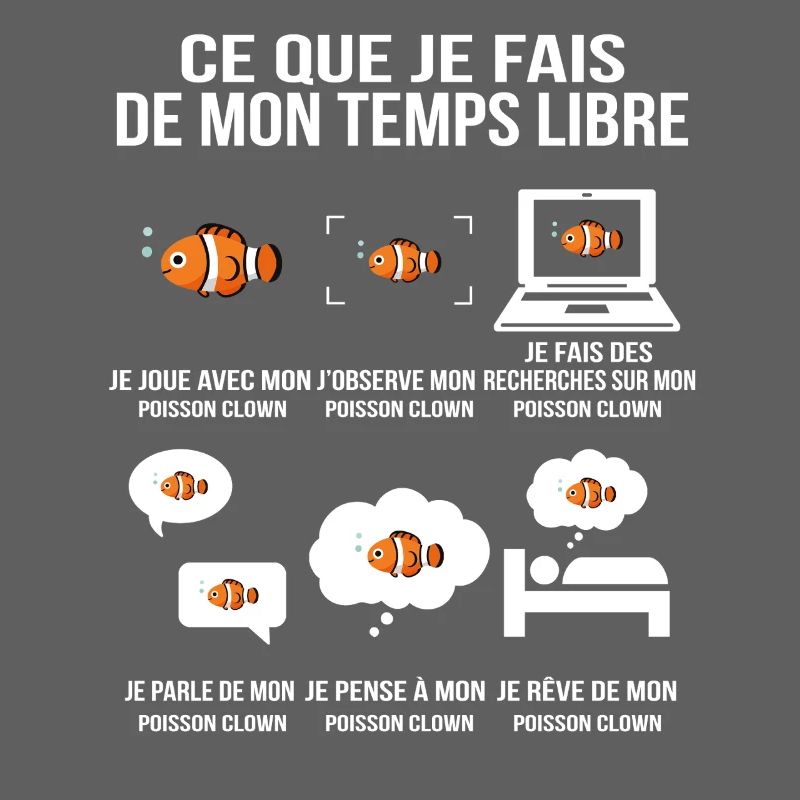 Ce que je fais de mon temps libre Poisson clown