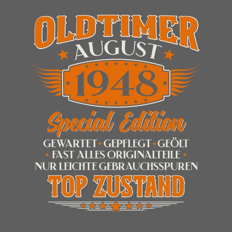 77e anniversaire Oldtimer August Né en 1948