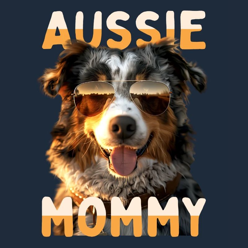 Aussie Mommy Muttertag Mom Australian Shepherd