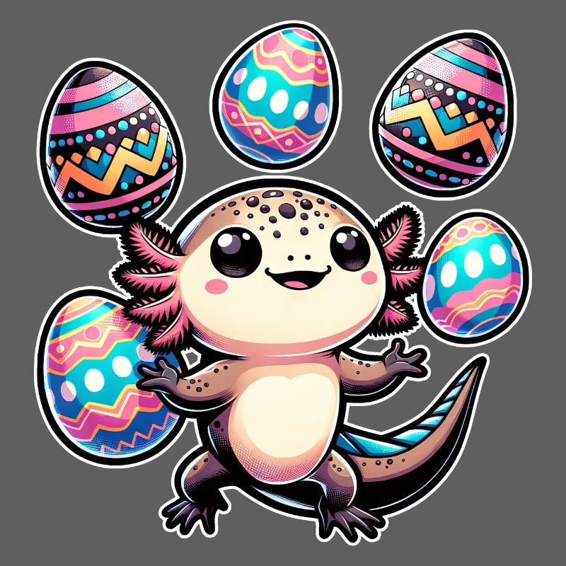 Axolotl Juggler Easter Eggs