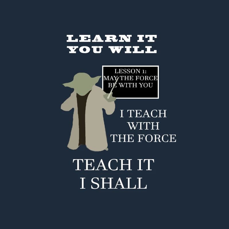 Tech enseignant avec le maître Yoda