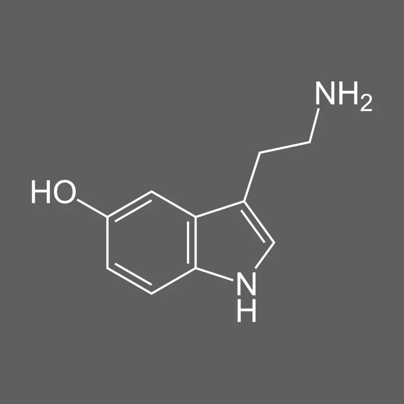 Serotonin structural formula