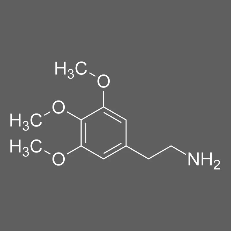 Mescalin Meskalin Strukturformel