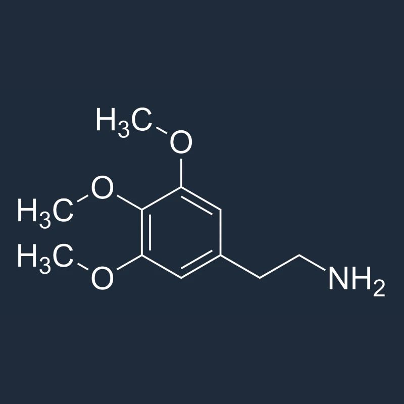 Mescalin Meskalin Strukturformel