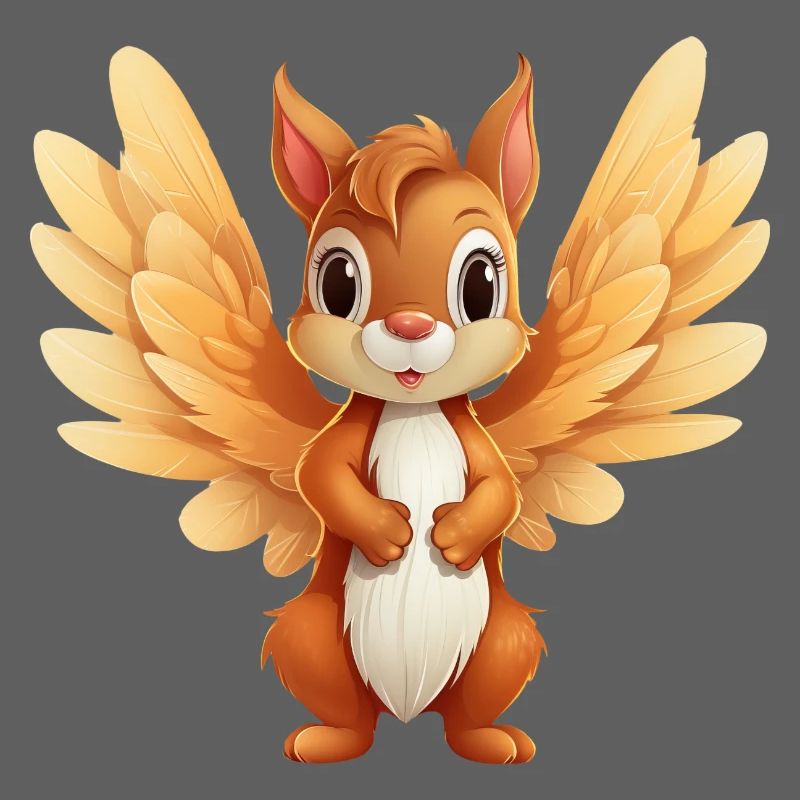 Squirrel Angel - Conception d’animaux célestes
