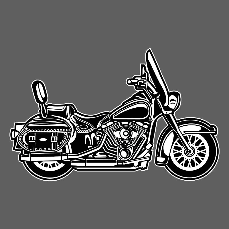 Chopper / motorcycle 06_black white