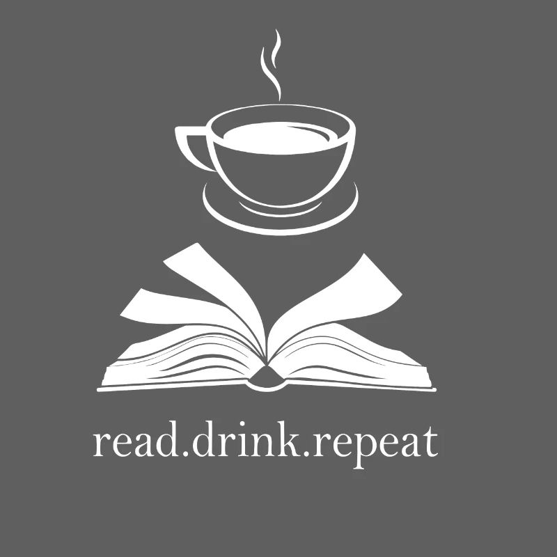 Book and Cup Silhouette - Read. Drink. Repeat.