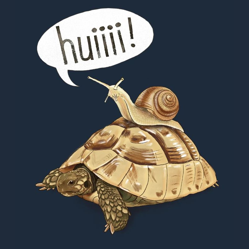 Snail in speed rush - turtle