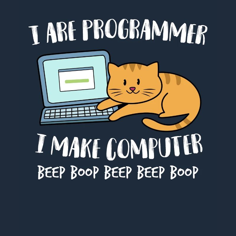 Je suis programmeur ordinateur drôle chat Beep Boop
