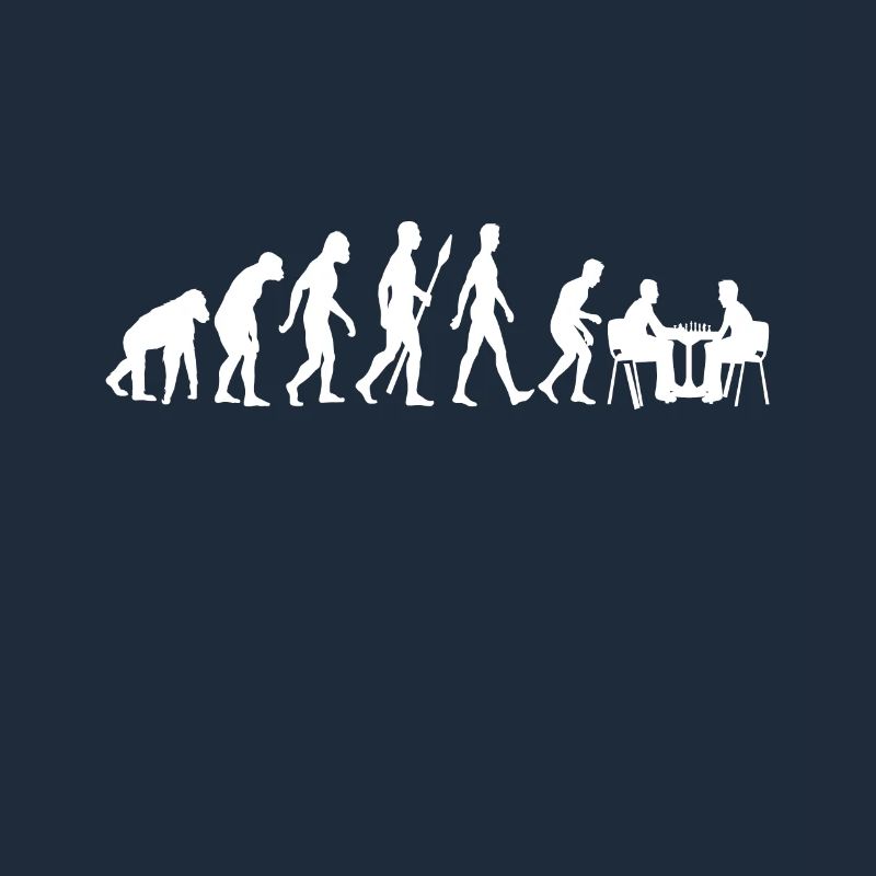 Schach Evolution Schachbrett - Sport Geschenk