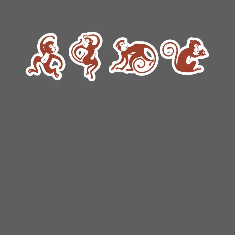 Monkey circus monkey funny design graphic