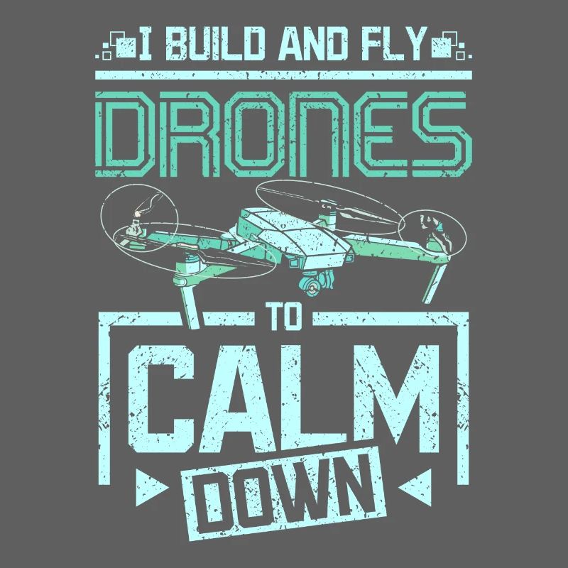 Fly drones to calm down