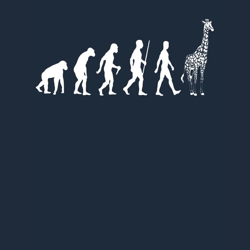 Giraffe Evolution Zoo Afrika Tierliebe Geschenk