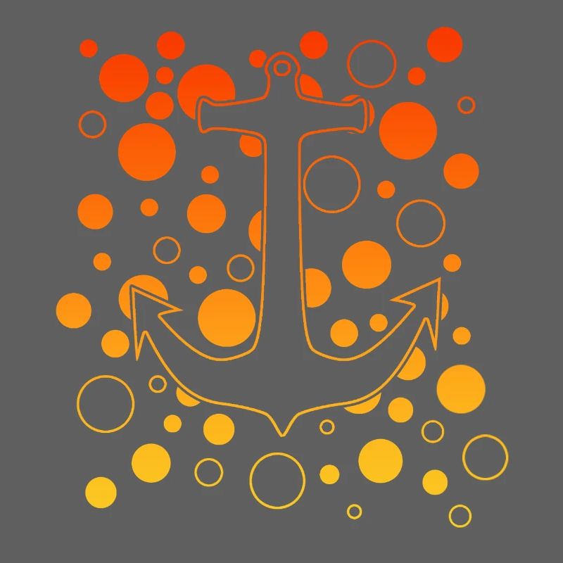 Luminous Anchor with Bubbles