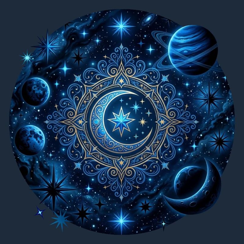 Space Planets Galaxies Stars Moons