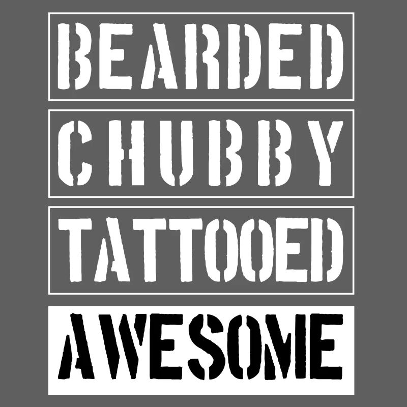 Bearded Chubby Tattooed Awesome
