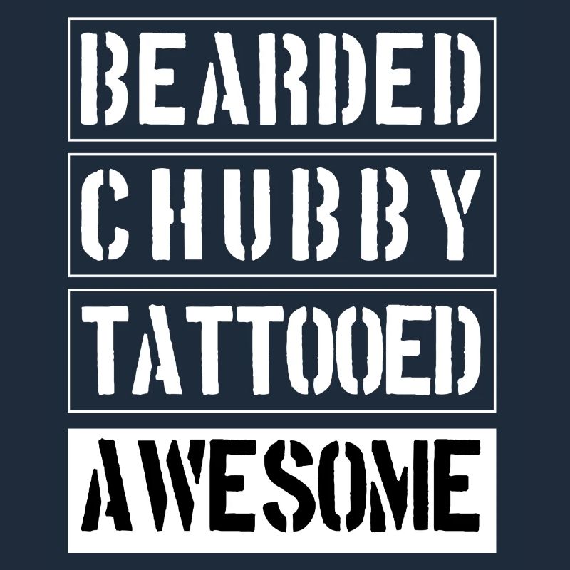 Bearded Chubby Tattooed Awesome