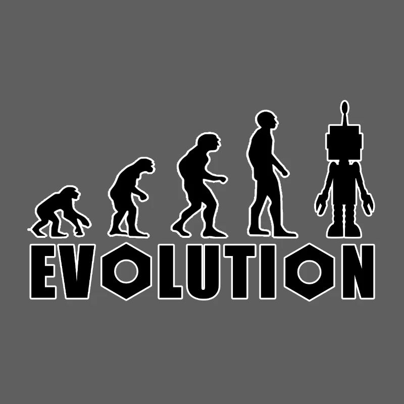 Evolution von Mensch zu Android
