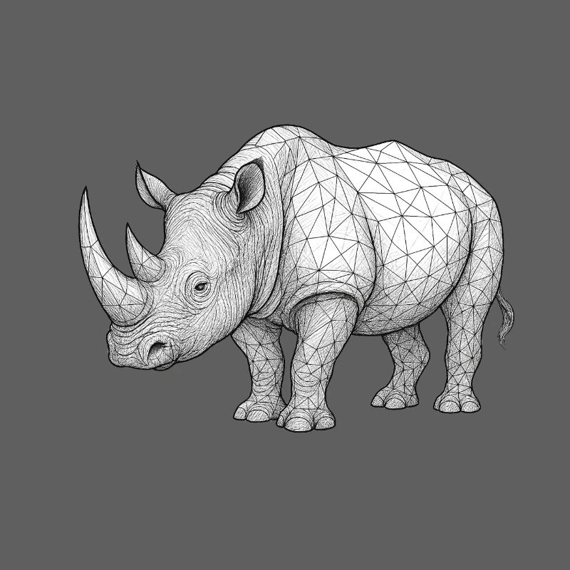 Rhino Wireframe Pattern