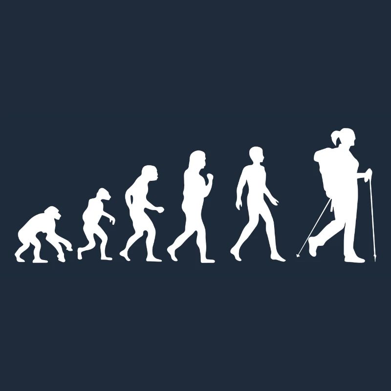 T-Shirt evolution Nordic Walking Wandern