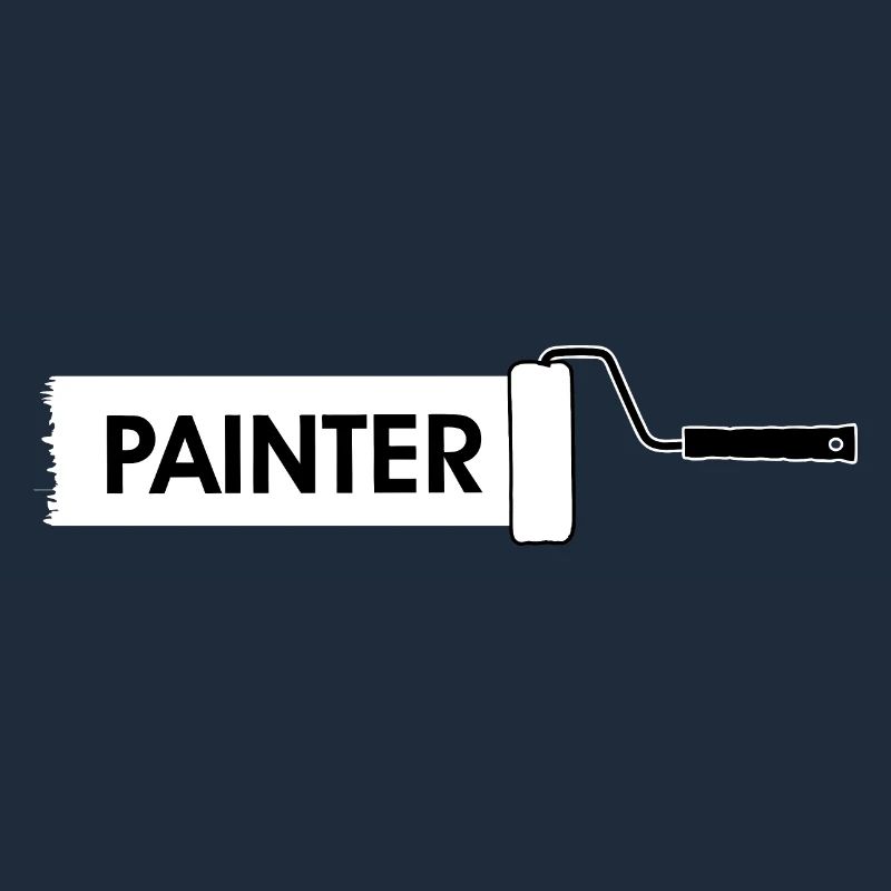 Paint roller with white paint