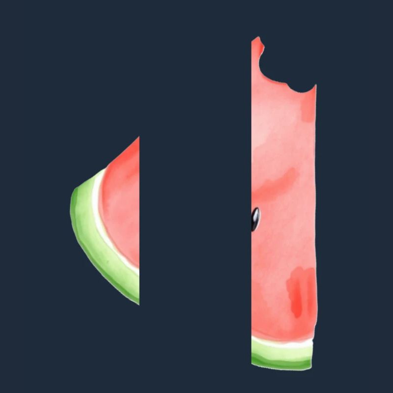 Pastèque peinte