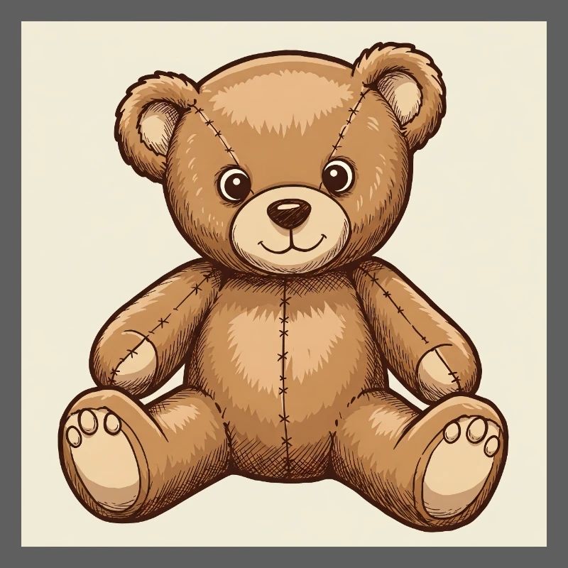 Cute cuddly teddy bear