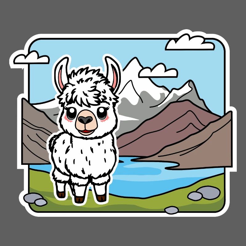 So ein niedliches Alpaka! Oder ist es ein Lama?