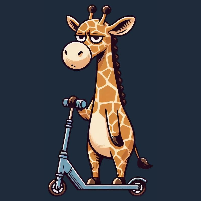 Grumpy Giraffe on Kickroller Comic
