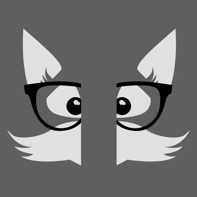 fox nerd - nerd with glasses - Fox forest
