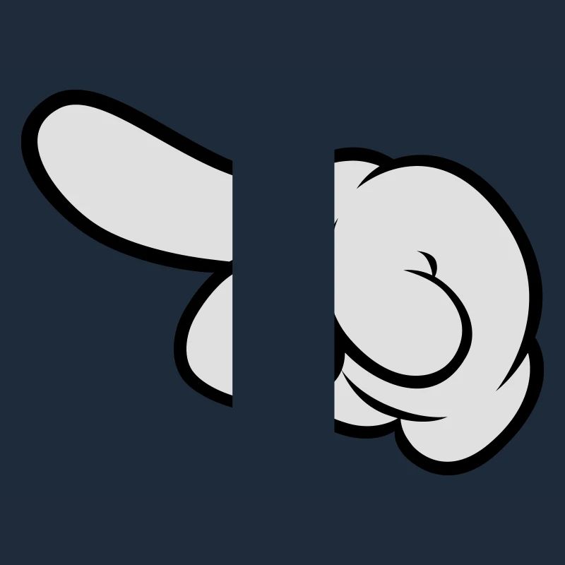 Comic Hand Pointing (Left)