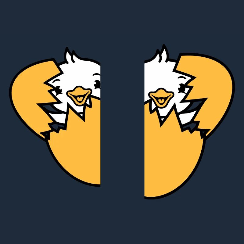 2 Birds Two Chicks Egg Hatch Born Eggshell