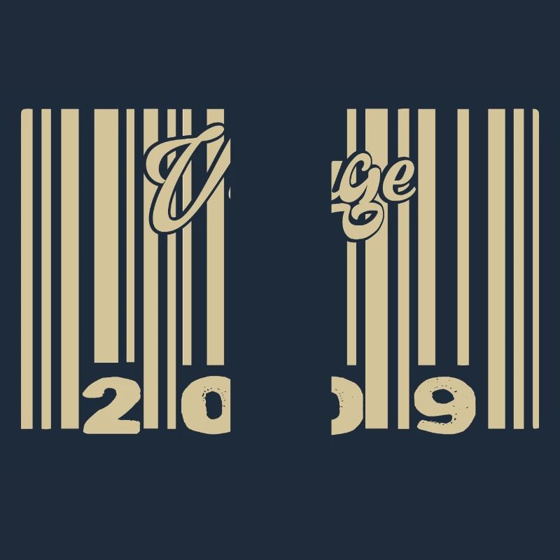 vintage 2009 Code barre 2009: Année 2025.