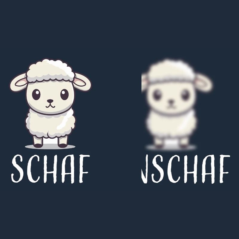 Schaf Unschaf lustiges cooles Geschenk