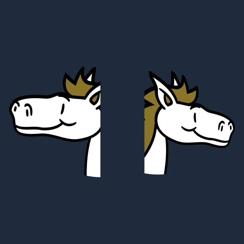 2 squadra pony puledro coppia amici comici
