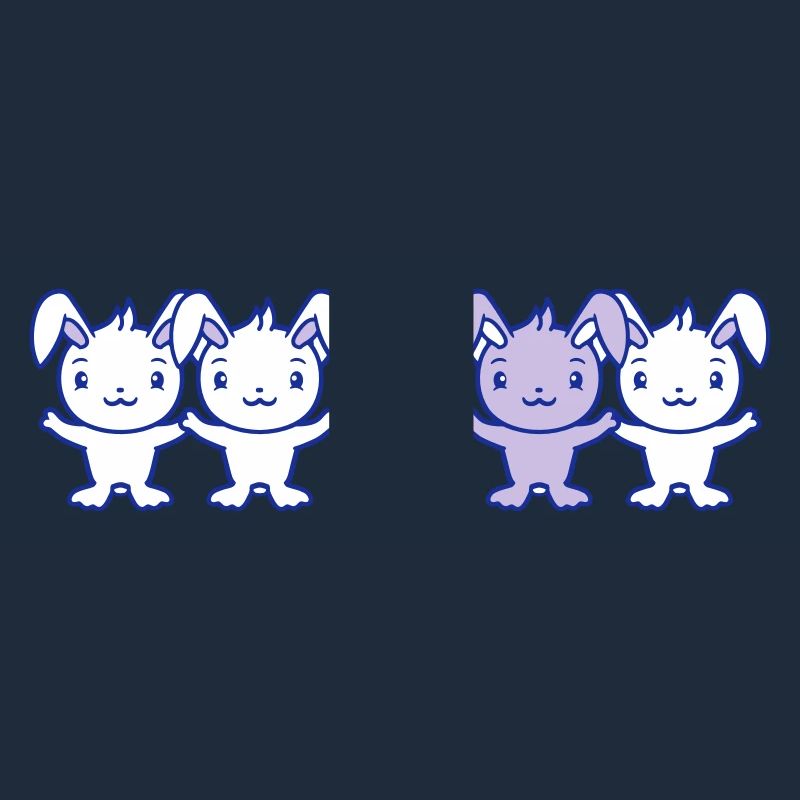 5 Bunny Friends Difference Be Different Different