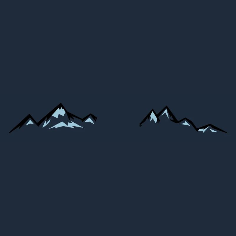 BERGE Mountains Landscape Silhouette Panorama