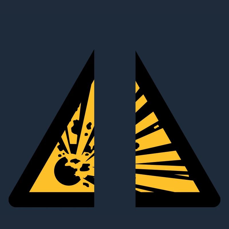 Symbole de danger - Explosifs (2 couleurs)
