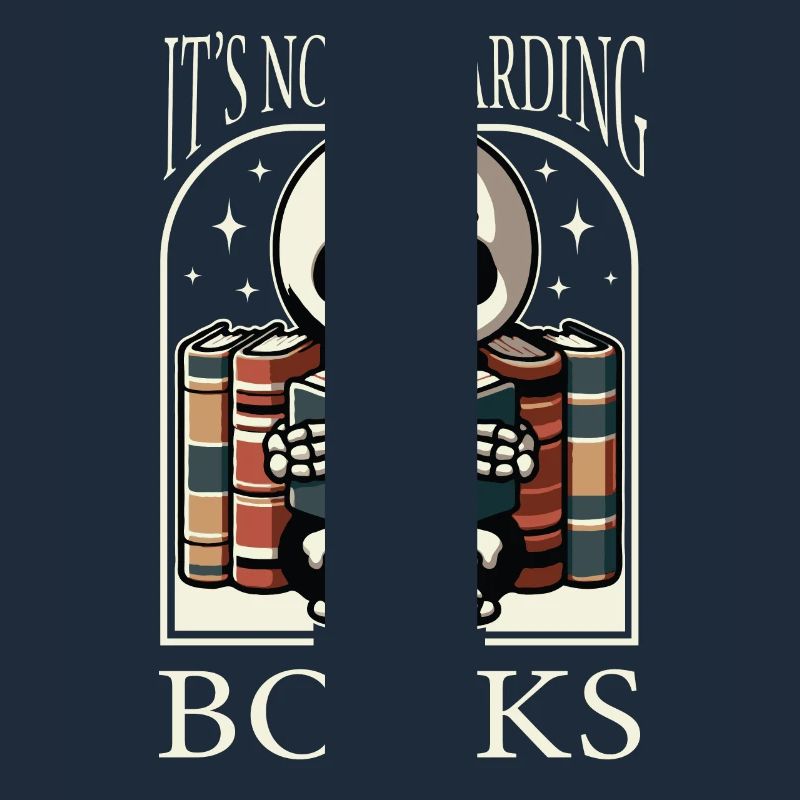 It's Not Hoarding If It's Books Reading Skeleton
