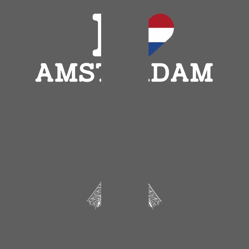 J’aime Amsterdam Cool Pays-Bas Drapeau Tour Eiffel