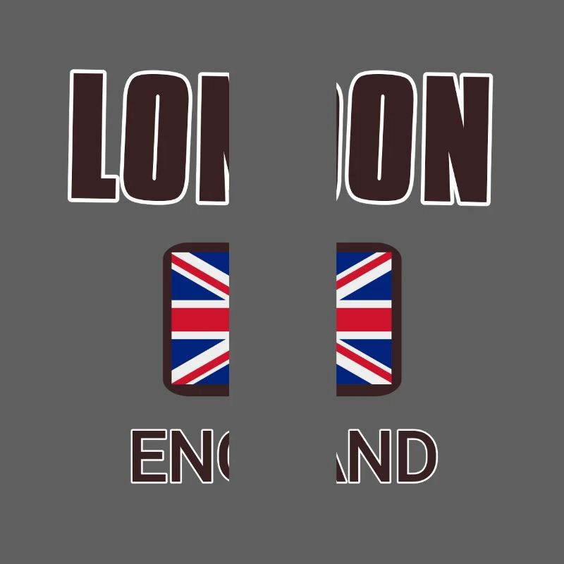 Londres, Angleterre, avec drapeau de l’Angleterre
