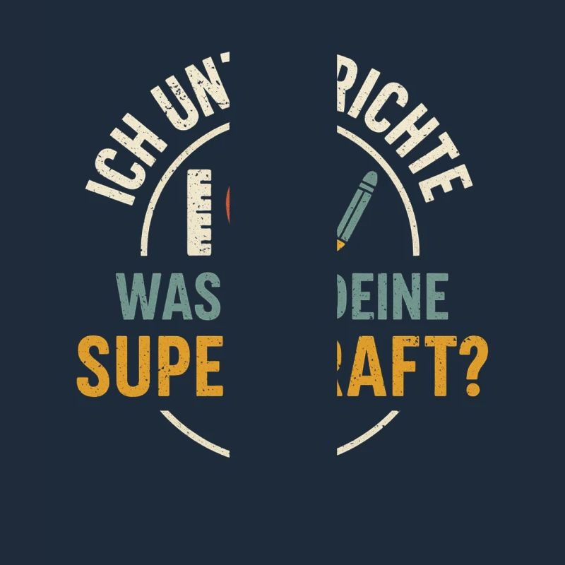 Lehrerin Superkraft Lehrer Spruch Schule Geschenk