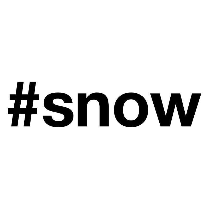 SNOW Hashtag schnee Wintersport