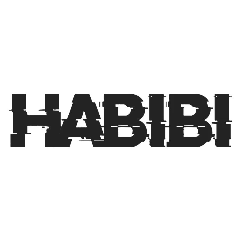 Lettrage Habibi