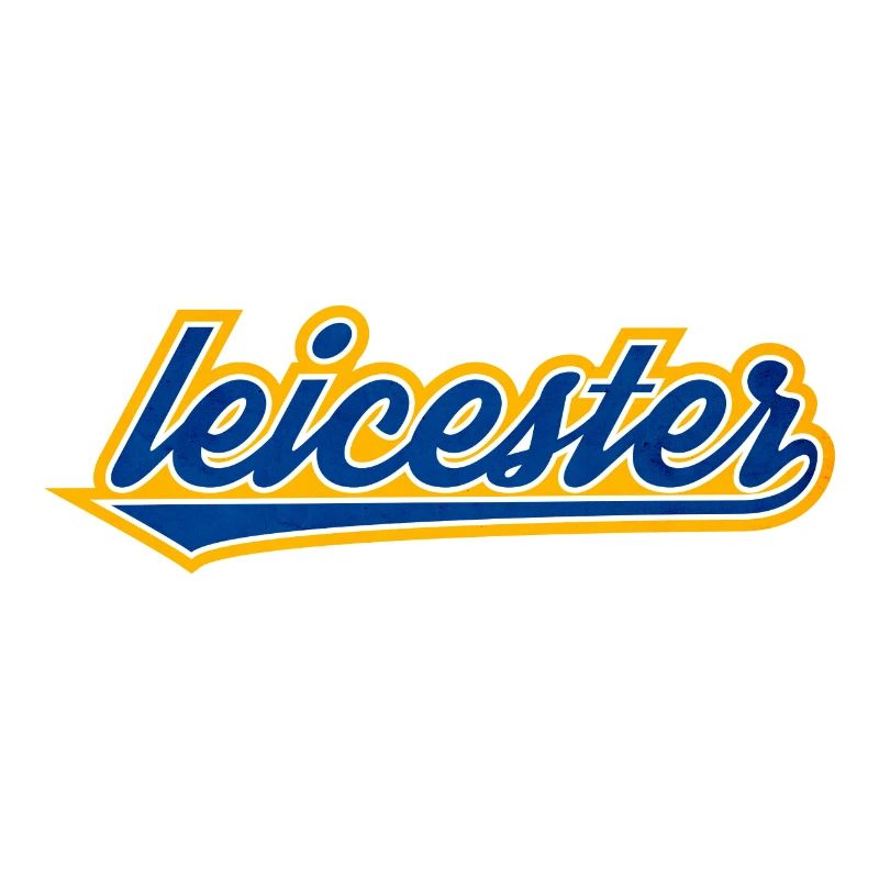 Leicester Script Swoosh on clothing