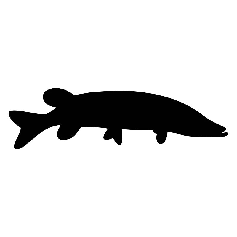 Fisch-Silhouette Hecht