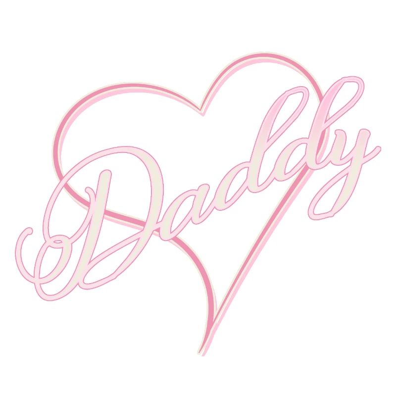Daddy mit Herz Mädchen rosa