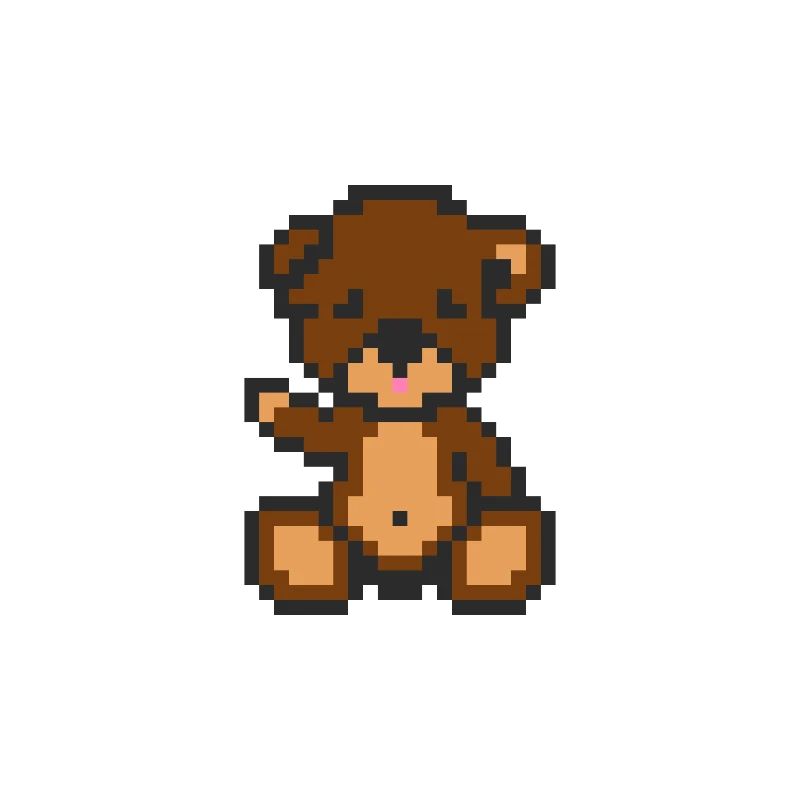 Pixel Bear Brownie