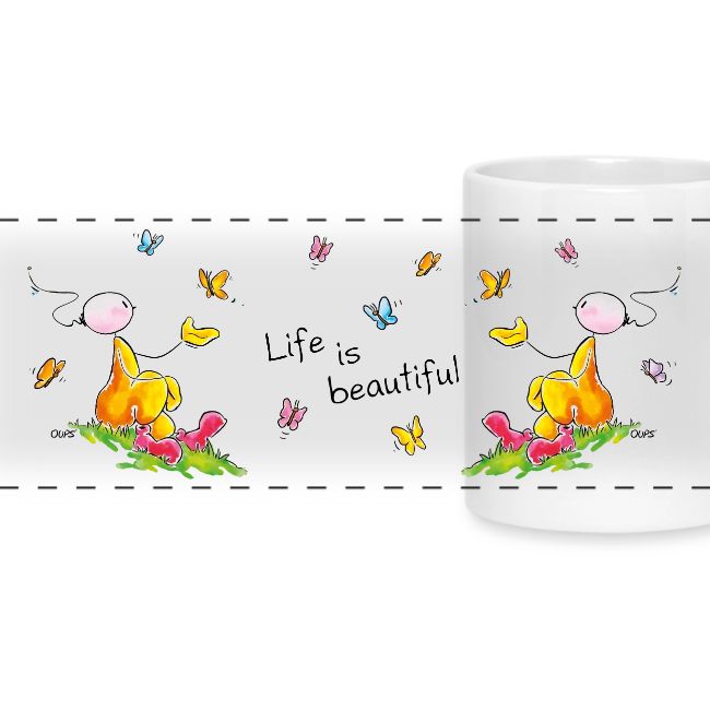 OUPS Tasse - Life is beautiful